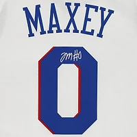 Tyrese Maxey White Philadelphia 76ers Autographed Nike 2020-21 Association Edition Swingman Jersey