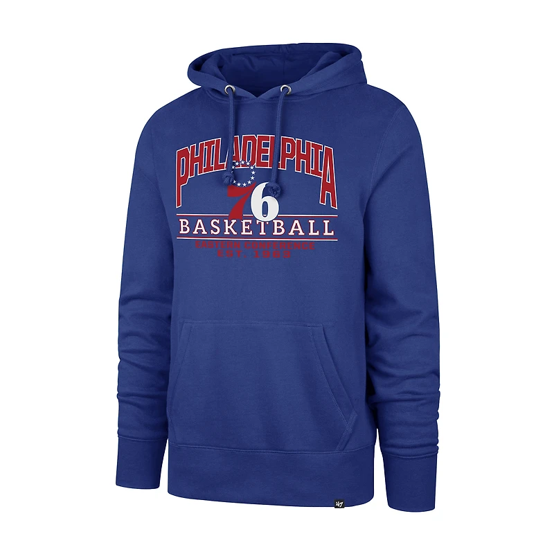 Unisex '47  Royal Philadelphia 76ers Good Call Headline Pullover Hoodie