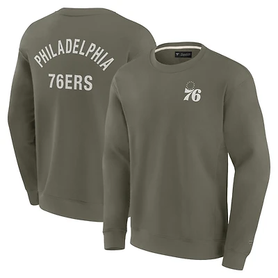 Sweat-shirt unisexe Fanatics Olive Philadelphia 76ers Elements en polaire ultra douce