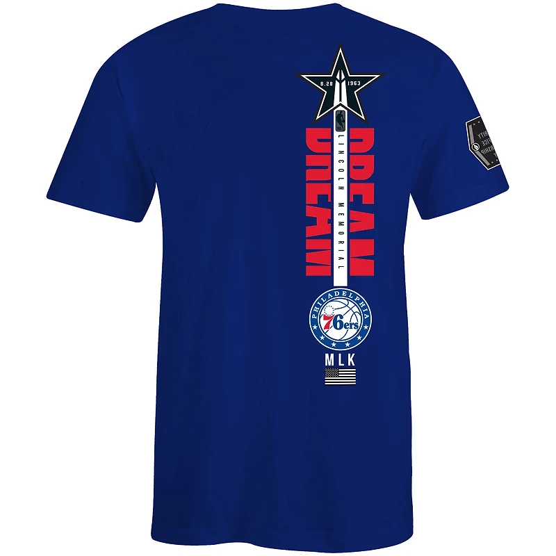 Unisex FISLL x Black History Collection Blue Philadelphia 76ers T-Shirt
