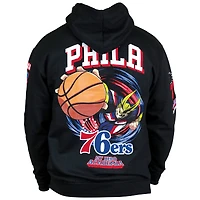 Sweat à capuche unisexe Hyperfly noir Philadelphia 76ers NBA x My Hero Academia All Might Smash