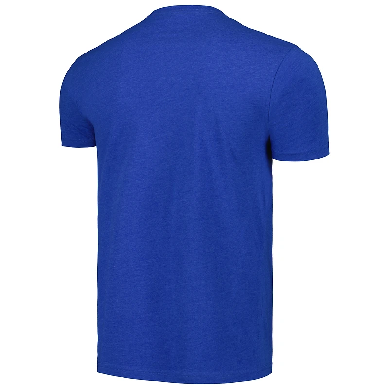 Unisex Mitchell & Ness  Royal Philadelphia 76ers Hardwood Classics MVP Throwback Logo T-Shirt