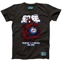 Unisex NBALab x Hyperfly Heather Black Philadelphia 76ers Year of the Snake Lunar New Collection T-Shirt