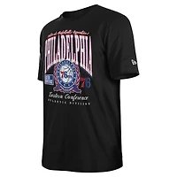 Unisex New Era  Black Philadelphia 76ers Oversized Essentials Boxy T-Shirt