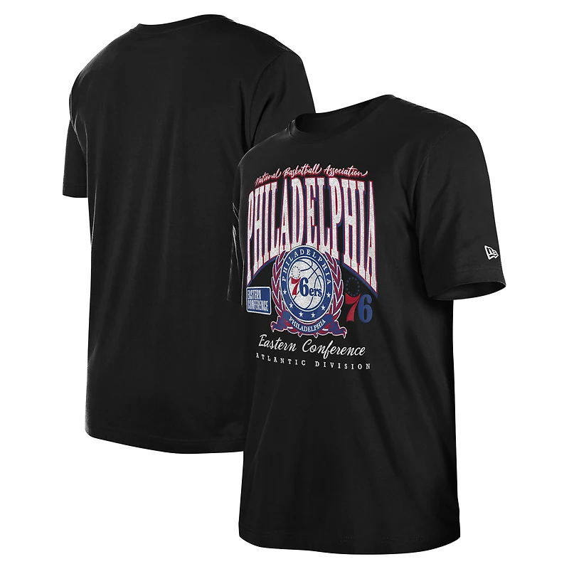 Unisex New Era Black Philadelphia 76ers Oversized Essentials Boxy T-Shirt