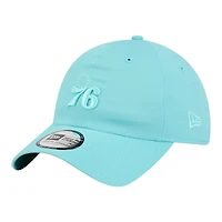 Casquette unisexe New Era turquoise Philadelphia 76ers Color Pack Ripstop classique décontractée et ajustable