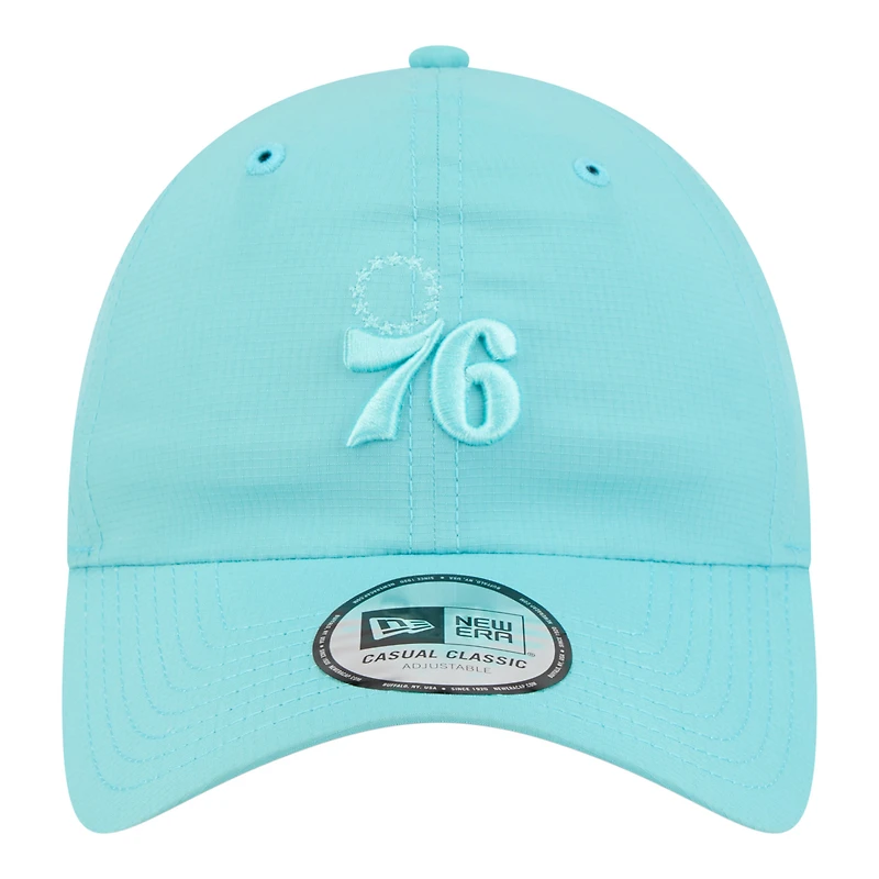 Casquette unisexe New Era turquoise Philadelphia 76ers Color Pack Ripstop classique décontractée et ajustable