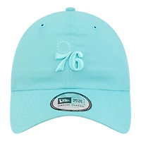 Casquette unisexe New Era turquoise Philadelphia 76ers Color Pack Ripstop classique décontractée et ajustable
