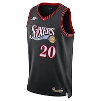 Maillot Nike unisexe Jared McCain Swingman noir des Philadelphia 76ers - Édition classique