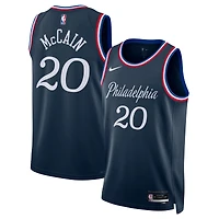 Unisex Nike Jared McCain Navy Philadelphia 76ers 2025/26 Swingman Jersey - City Edition