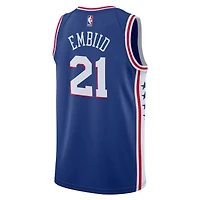 Unisex Nike Joel Embiid Blue Philadelphia 76ers Swingman Player Jersey - Icon Edition