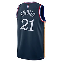 Unisex Nike Joel Embiid Navy Philadelphia 76ers 2025/26 Swingman Jersey - City Edition
