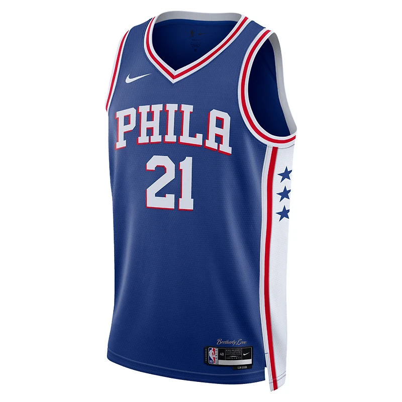 Maillot Nike Joel Embiid Royal Philadelphia 76ers Swingman unisexe