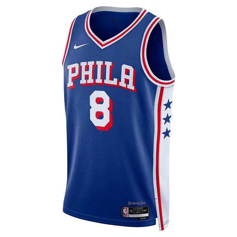 Maillot Nike Swingman unisexe Paul George Royal Philadelphia 76ers 2024 Offseason Addition
