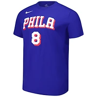 T-shirt unisexe Nike Paul George Royal Philadelphia 76ers avec nom et numéro