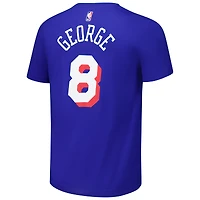 T-shirt unisexe Nike Paul George Royal Philadelphia 76ers avec nom et numéro