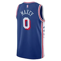 Maillot Nike Tyrese Maxey Royal Philadelphia 76ers Swingman unisexe - Édition Icon