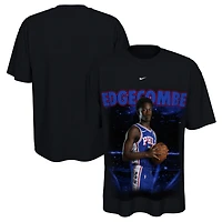T-shirt unisexe Nike VJ Edgecombe noir Philadelphia 76ers New Faces x Places