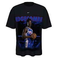 T-shirt unisexe Nike VJ Edgecombe noir Philadelphia 76ers New Faces x Places