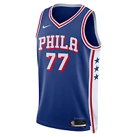 Unisex Nike VJ Edgecombe Royal Philadelphia 76ers Swingman Jersey - Icon Edition