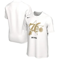 T-shirt unisexe Nike blanc Philadelphia 76ers 2026 NBA Playoffs Mantra
