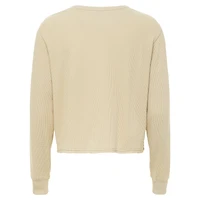 Unisex Sportiqe Cream Philadelphia 76ers High Country Collection Cullen Waffle Knit Long Sleeve T-Shirt