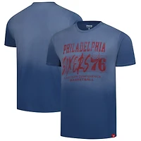 T-shirt unisexe Sportiqe Royal Philadelphia 76ers Bingham Sun-Fade