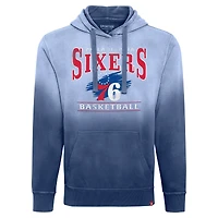 Sweat à capuche unisexe Sportiqe Royal Philadelphia 76ers Blake Sun-Fade