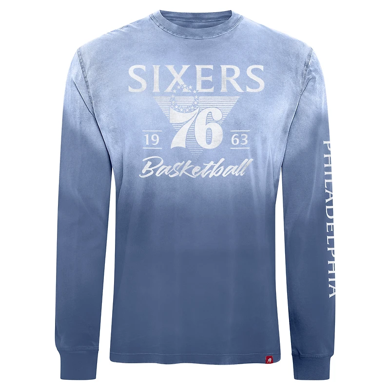Unisex Sportiqe Royal Philadelphia 76ers Mohave Sun-Dipped Long Sleeve T-Shirt