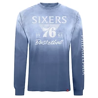 Unisex Sportiqe Royal Philadelphia 76ers Mohave Sun-Dipped Long Sleeve T-Shirt