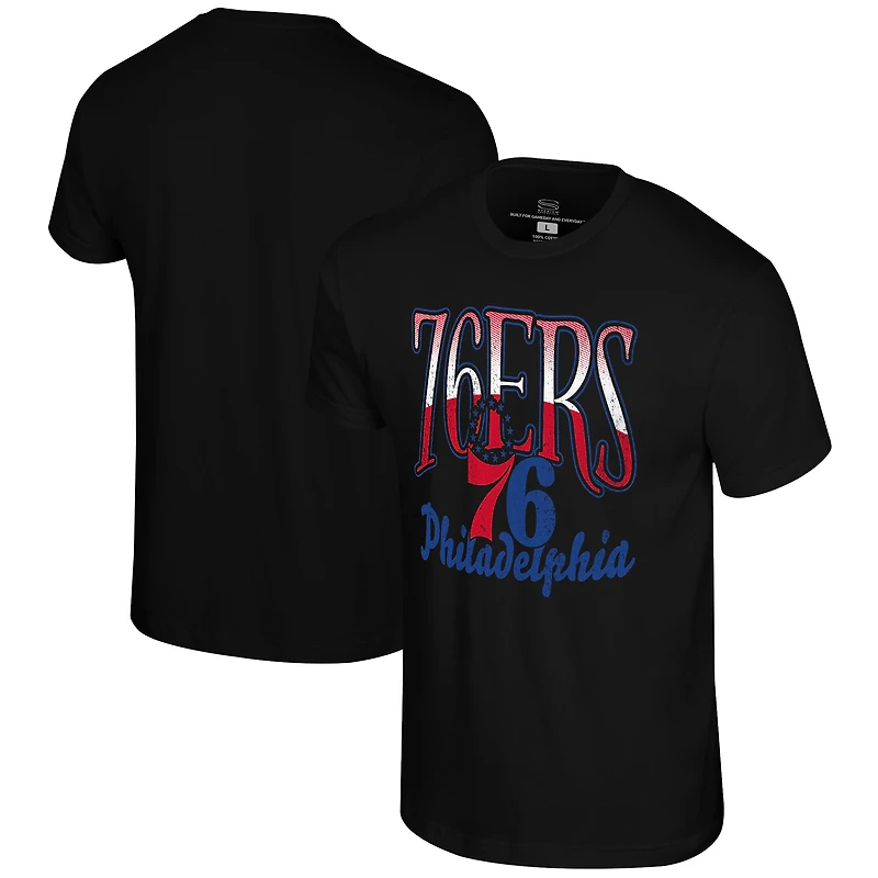 T-shirt unisexe Stadium Essentials noir Philadelphia 76ers Sky High