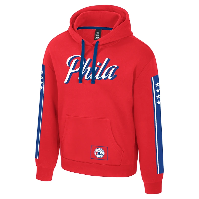 Unisex Stadium Essentials Red Philadelphia 76ers City Star Hoodie