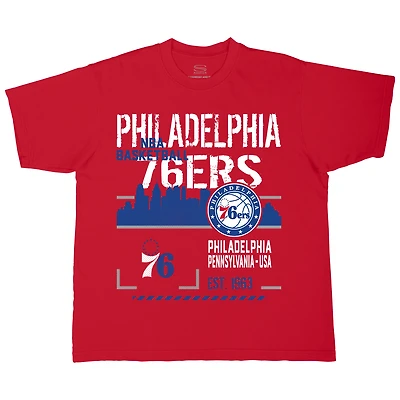 Unisex Stadium Essentials  Red Philadelphia 76ers Hideout Boxy T-Shirt