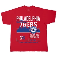 Unisex Stadium Essentials  Red Philadelphia 76ers Hideout Boxy T-Shirt