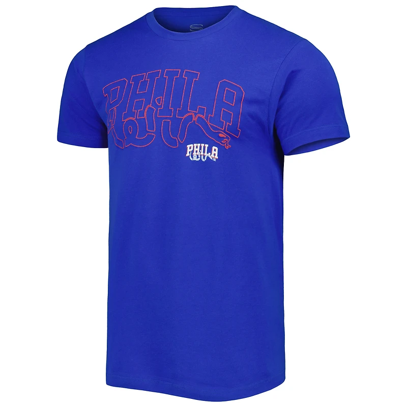 T-shirt unisexe Stadium Essentials Royal Philadelphia 76ers Element Logo Pop