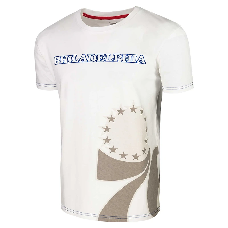 Unisex Stadium Essentials White Philadelphia 76ers Scoreboard T-Shirt