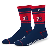 Chaussettes unisexes Billboard Crew Starter Philadelphia 76ers