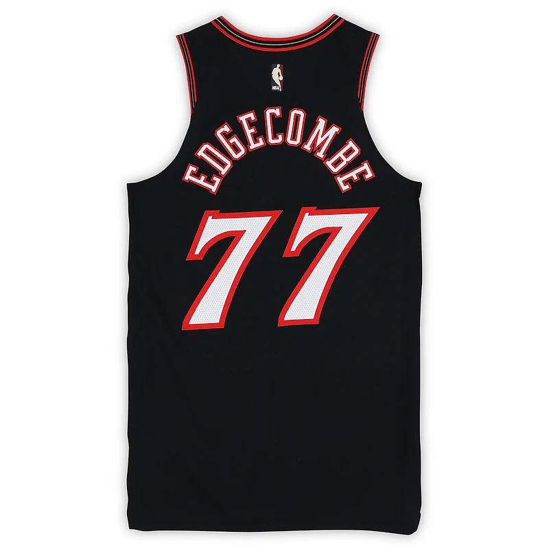 VJ Edgecombe Philadelphia 76ers Game-Used #77 Black Hardwood Classic Jersey vs. New York Knicks on February 11, 2026 - Size 46+4