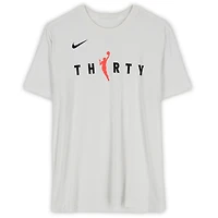 Maillot blanc à manches courtes Nike porté par VJ Edgecombe (Philadelphia 76ers) lors de la saison NBA 2025-2026 - Taille L