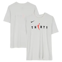 Maillot blanc à manches courtes Nike porté par VJ Edgecombe (Philadelphia 76ers) lors de la saison NBA 2025-2026 - Taille L