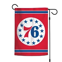 WinCraft Philadelphie 76ers Drapeau de jardin double face 30,5 x 45,7 cm