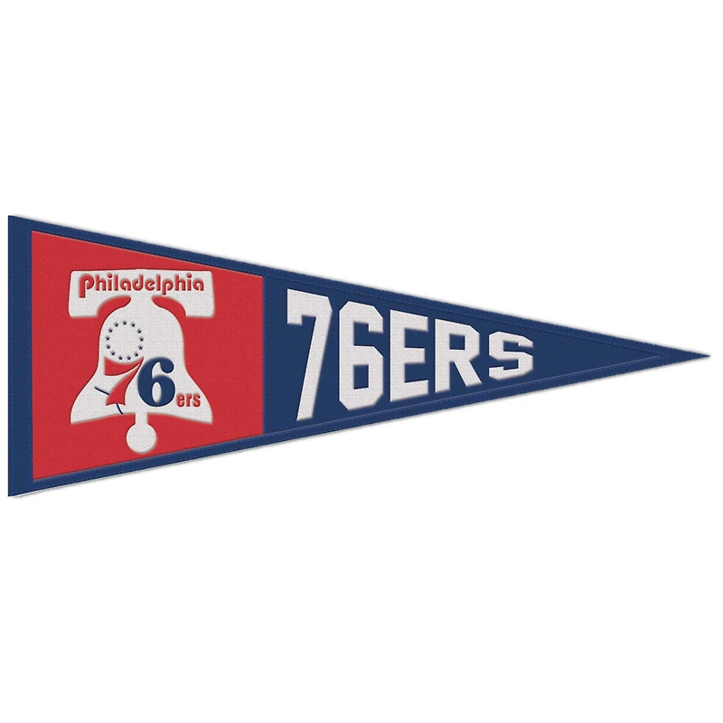 WinCraft Philadelphia 76ers Fanion avec logo rétro 13" x 32"