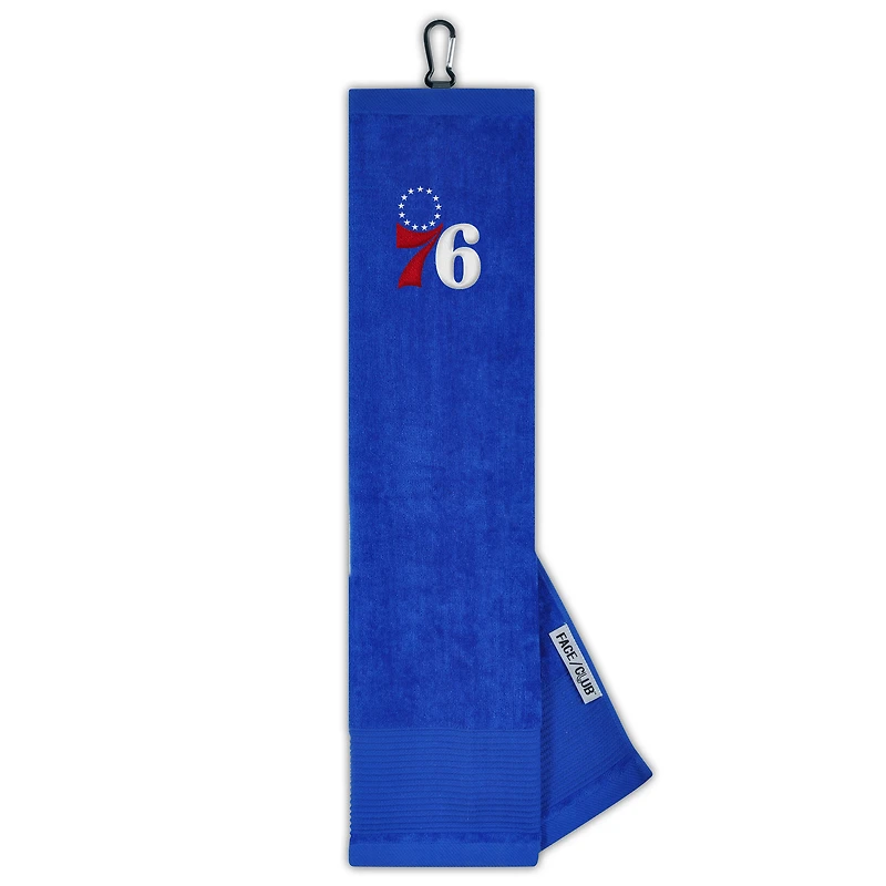 WinCraft Philadelphia 76ers 16" x 25" Face/Club Tri-Fold Embroidered Golf Towel