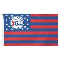 Drapeau patriotique américain de luxe WinCraft Philadelphia 76ers 3' x 5' simple face