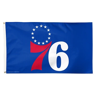WinCraft Philadelphia 76ers 3' x 5' Single-Sided Deluxe Primary Team Logo Flag