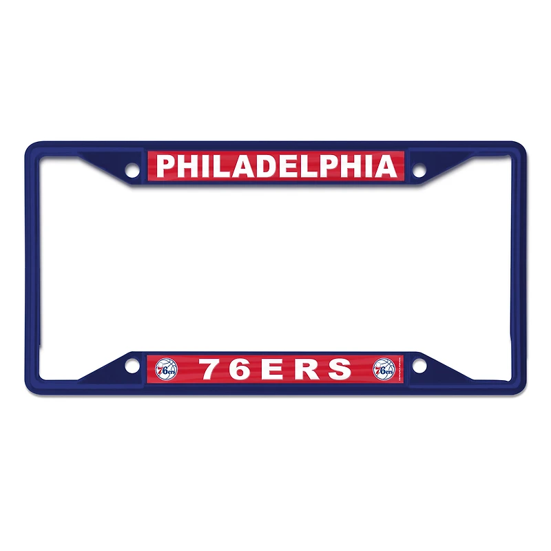 WinCraft Philadelphia 76ers Chrome Colored License Plate Frame