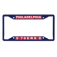 WinCraft Philadelphia 76ers Chrome Colored License Plate Frame