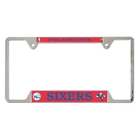 WinCraft Philadelphia 76ers Chrome Plated Metal License Plate Frame
