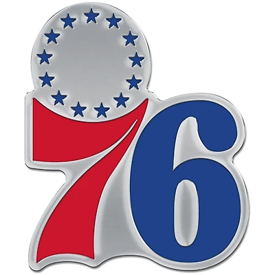 WinCraft Philadelphia 76ers Colored Chrome Auto Emblem