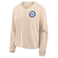 T-shirt à manches longues tendance pour femme Fanatics Natural Philadelphia 76ers Boxed Out Drop